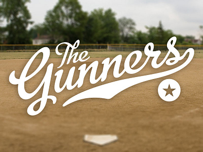 The Gunners baseball fun gardengun logo sandlot work
