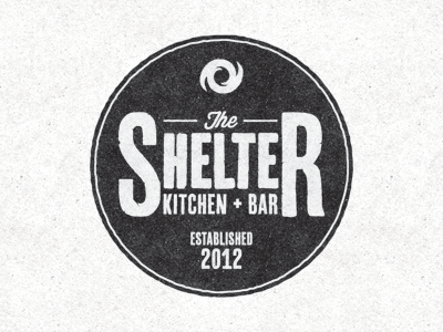 The Shelter bar hurricane kitchen logo restaurant the shelter