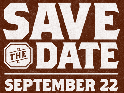 Party for the Parks 2012: Save the Date brothers charity invite letterpress party for the parks save the date