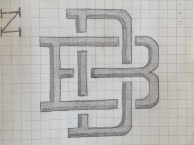 Monogram/Logo sketch b d logo monogram sketch