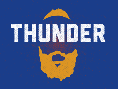 Thunderstruck basketball beard finals harden nba thunder