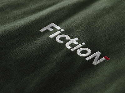 Fiction Clothing Brand Minimal Logo Design