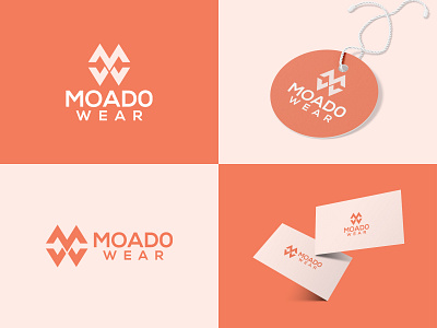 MW Letter Logo Clothing Brand Logo Design monoline