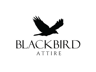 BlackBird Attire branding design elegant logo graphic design illustration logo minimalistic logo