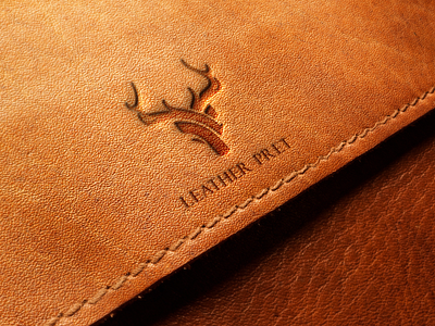 Leather Pret branding deer logo design elegant logo embosed logo graphic design illustration leather leather logo logo minimal logo minimalistic logo