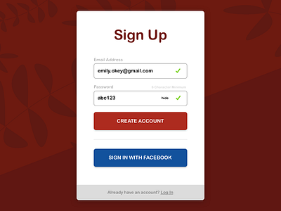 Sign Up 001 001 daily ui sign in sign up ui ux