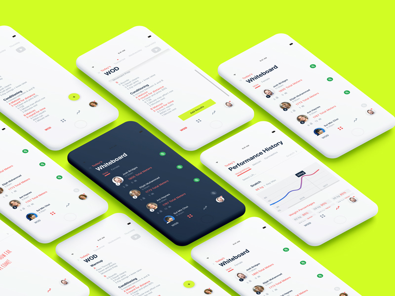 WOD App by Nathan Philpot on Dribbble