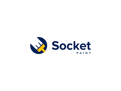 Socket Paint Brand Identity brand design branding business business logo design logo logos startup startup logo startups