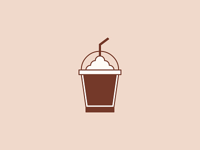 Coffee Milkshake logo concept brown coffee coffeemilkshake coffeemilkshakeday logo logoconcept logoconceptday milk milkshake shake