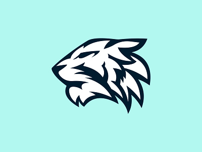 Tiger logo concept bigcat blue catlike feline logo logoconcept logoconceptday neon tiger tigerday