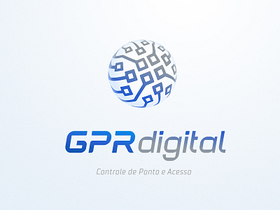 GPR Digital Logo brand branding curitiba design everson id illustration ilustration logo mayer