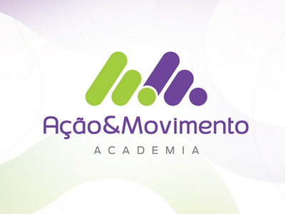 Ação&Movimento Academia | Logo academia brand design everson gym logo mayer redesign