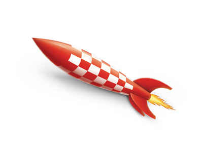 Rocket illustration | made in 2012 bomb bomba design everson foguete ilustration lançamento mayer missile red rocket