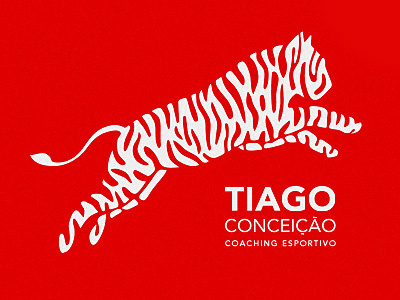 Logo Tiago Conceição | Coaching Esportivo animal brand conceição design everson logo mark mayer red tiago tiger tigre
