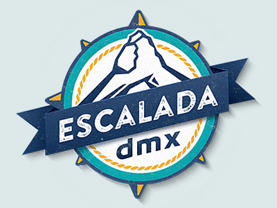 Selo Escalada DMX | Everson Mayer design dmx escalada everson hands logo mayer mountain ribon selo symbol