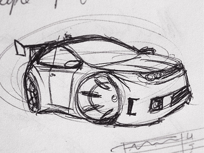 ever car 1 car carro curitiba desenho design drawing ever everson mayer missal sketch