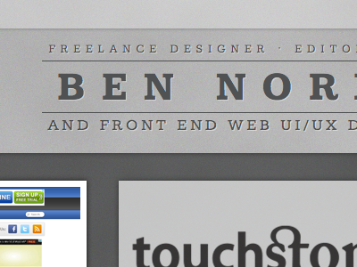 The New Site and First Shot ben norell first shot homepage portfolio site web design