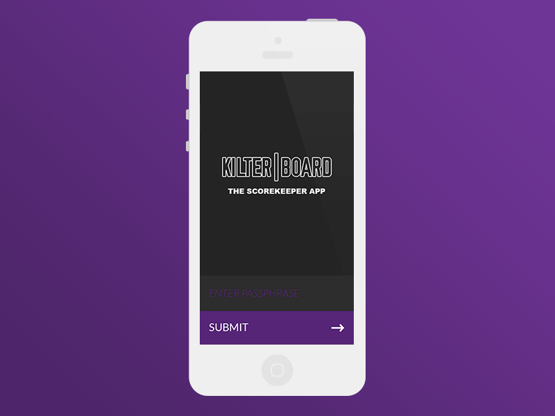 Kilter | Board Scorekeeper App app crossfit exercise kilter purple score sports