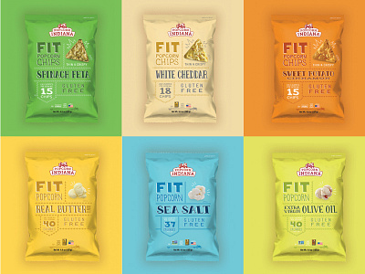 Popcorn Indiana Fit Bag Refresh food hand done illustration packaging popcorn typography