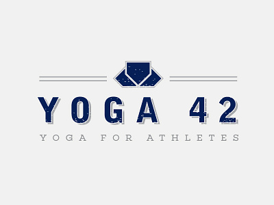 Yoga 42: Logo Concept II baseball branding grunge identity logo sports texture yoga