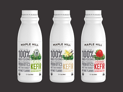 Maple Hill Creamery: Kefir Packaging