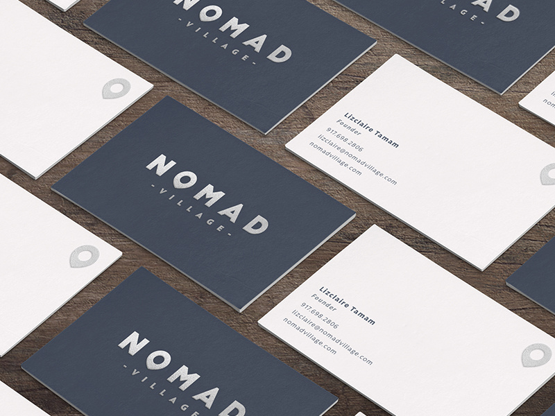 Nomad Business Cards by Mackenzie Carey for Macaroni on Dribbble