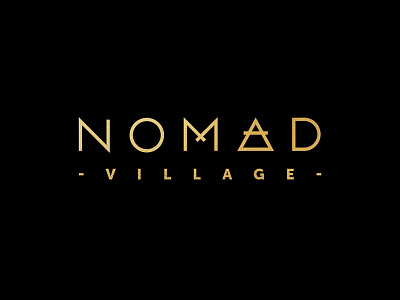 Nomad Logo 2 branding geometric geometry logo logotype luxury metallic millennial nomad symbolism travel typography