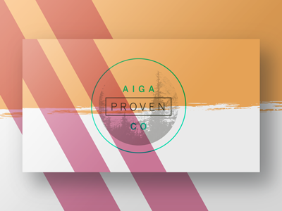 Program Graphic for AIGA Colorado's Proven branding graphic design identity