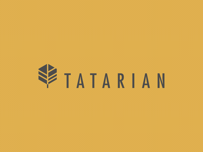 Tatarian Logo branding leaf logo tatarian