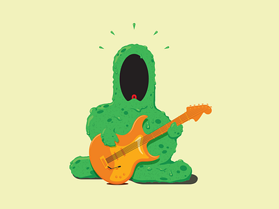 Germ Band bacteria band germ guitar illustration singer
