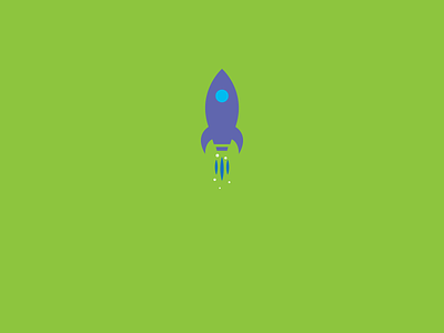 It's a rocket. blast icon illustration moon rocket