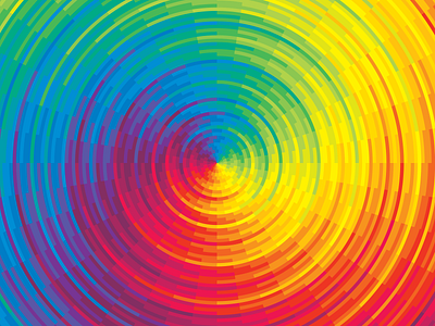 A color pattern burst color explosion wheel