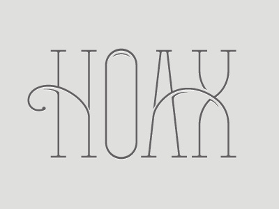 Hoax WIP typography