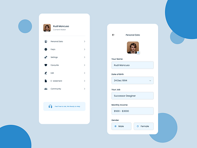 Creating a User profile 005 #Daily UI