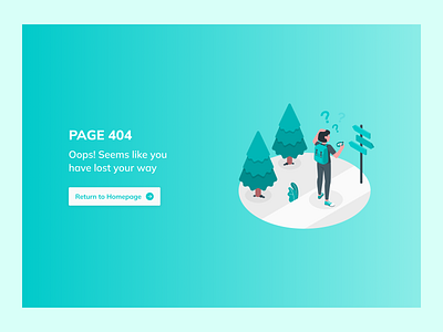 404 Page 3d animation app branding design design shift figma graphic design illustration logo motion graphics ui ux vector