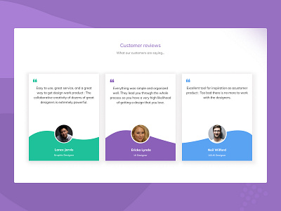 Testimonial Page Design landing page reviews testimonial ui uiux website
