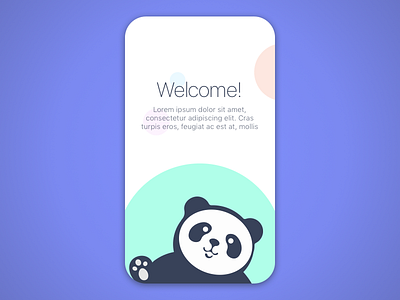Welcome Panda interface panda ui ux
