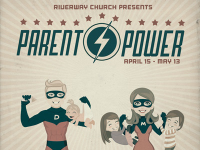 Parent Power hero parenting series vintage