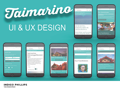 Taimarino app branding design ui ux