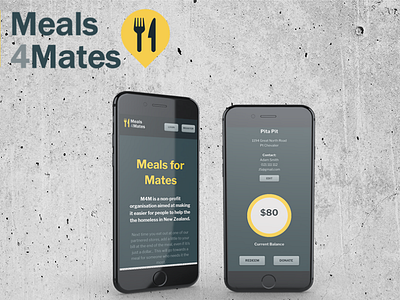 Meals for Mates - Team Project app design ui ux