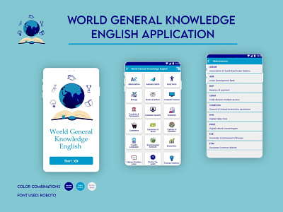 World General Knowledge English App android app android applications app design application design conversation app design general knowledge general knowledge english app graphic design ios apps knowledge app learning learning app mobile mobile app ui ui design world general knowledge app