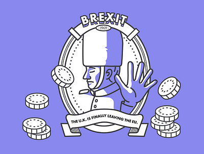 brexit animation branding design flat icon illustration illustrator logo minimal