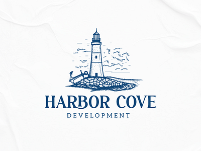 Lighthouse Logo Design anchor branding design graphic design illustration lighthouse lighthouse logo logo logo design real estate mortgage river vector vintage logo