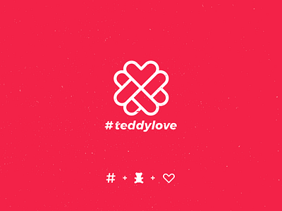 #teddylove branding colors concept illustration logo logo design logodesign minimal vector