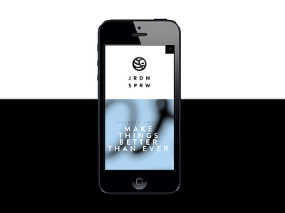 jordansparrow.com black blue chicago contrast design development illustration iphone logo minimalist responsive web white