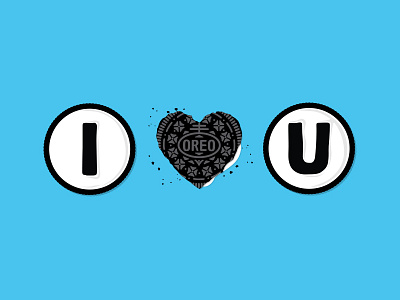 Oreo Messages brand cookie heart illustration oreo
