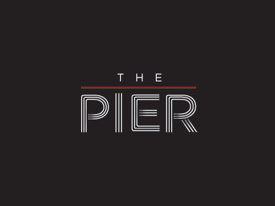 The Pier Restaurant logo pier redesign restaurant