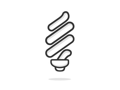 smart bulb bulb design grayscale icon idea light minimal simple tone two web