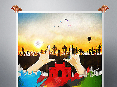 Poste Miami Thumb design festival film mumbai poster