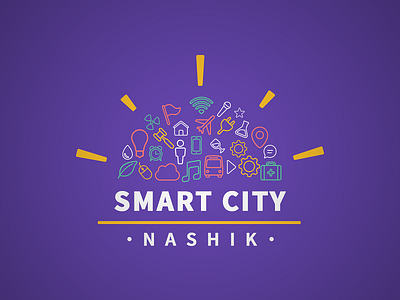 Smart City Nashik - Logo Concept concept logo branding smarty city